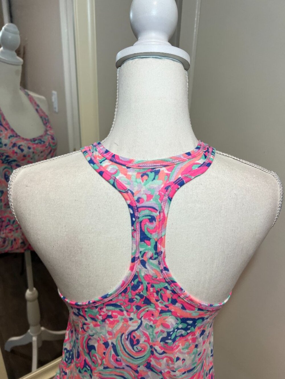Lilly Pulitzer Multicolored Luxletic Racerback Tank Top, Size XS - Picture 9 of 12